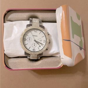 Fossil JR1420/white resine/women